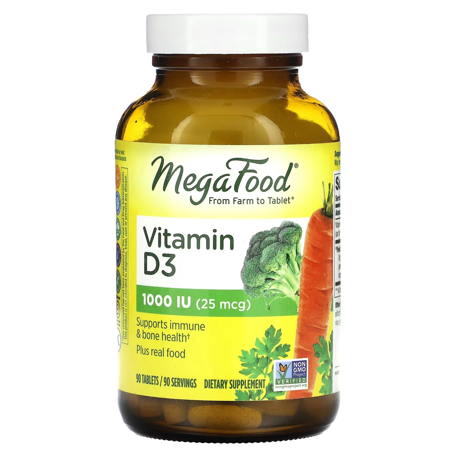 

Витамин D3 MegaFood, 90 таблеток