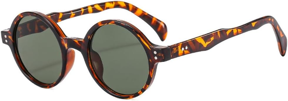 

Круглые панк-солнцезащитные очки для женщин и мужчин с защитой от УФ-излучения UV400, предназначенные для занятий спортом на открытом воздухе, бега и езды на велосипеде UYPTK, Leopard