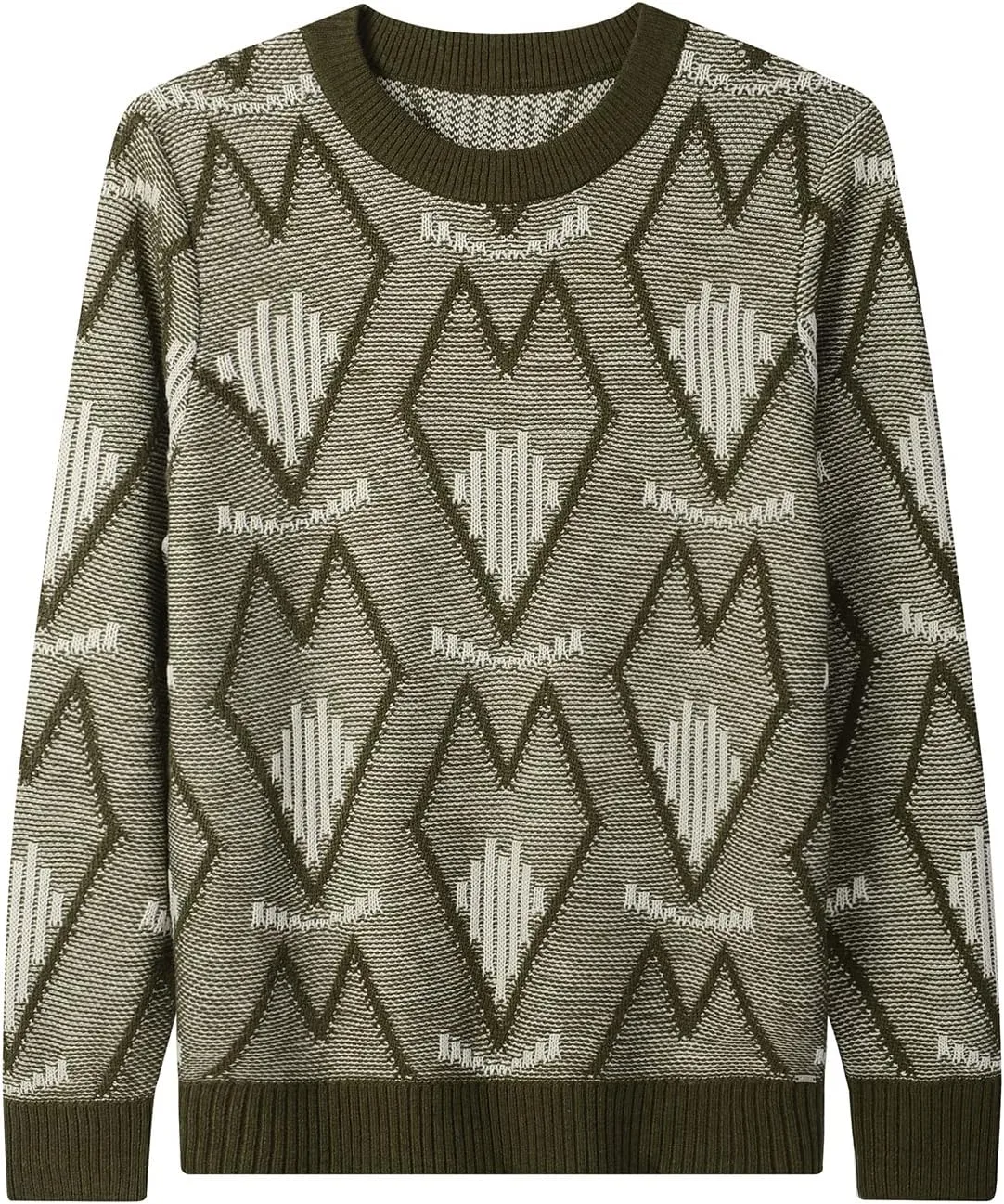 

ZHILI Свитер для мужчин с зимним узором аргайл