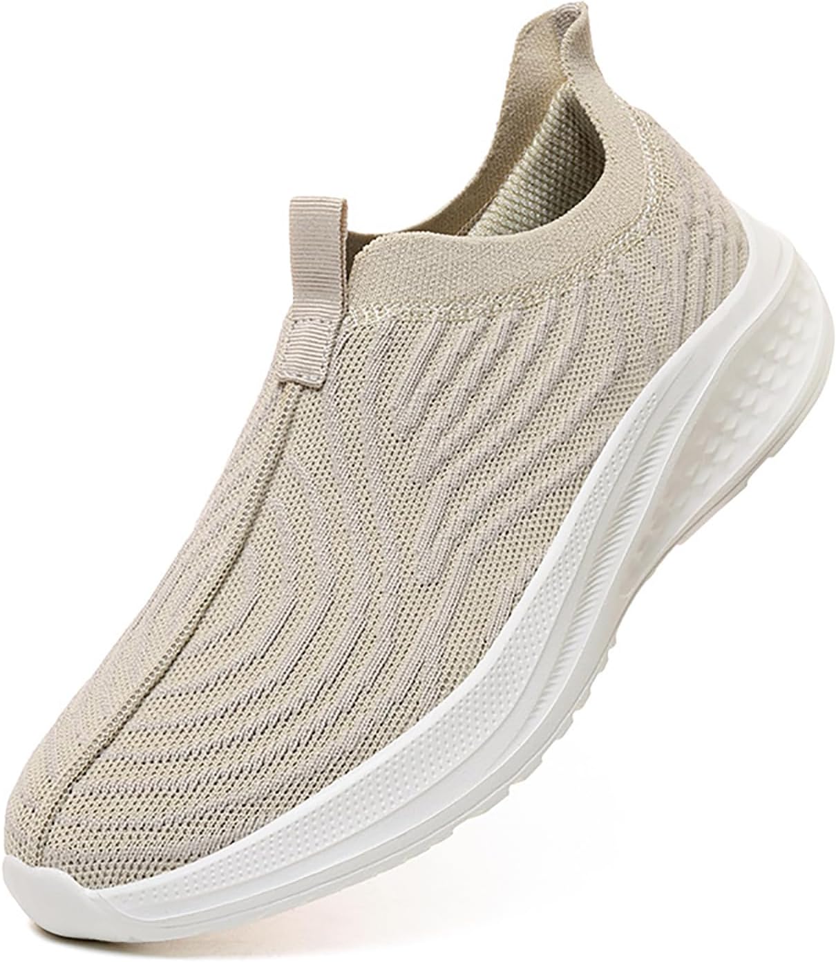 

Мужские вязаные дышащие кроссовки для ходьбы, удобные слипоны, сетчатые, легкие, спортивные, ортопедические, для занятий в тренажерном зале Mviobuy, Apricot