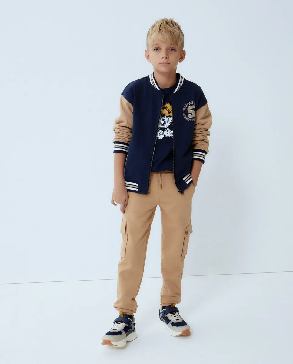 

Толстовка-бомбер для мальчика Kids El Corte Inglés, синий