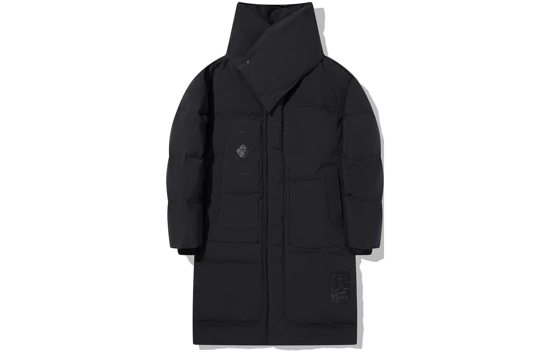 

LiNing Куртка пуховая Jackie Chan Collaboration Kung Fu Collection, мужская, цвет charcoal black