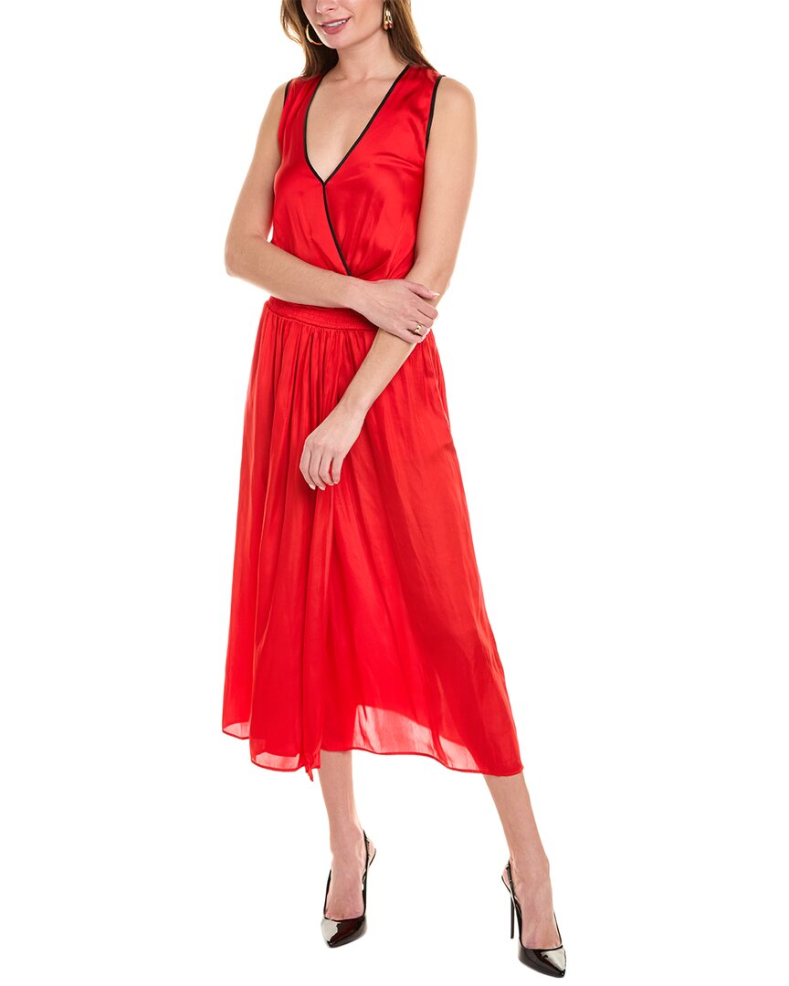 

Платье-халат Kooples Surplice Faux The Kooples, красный