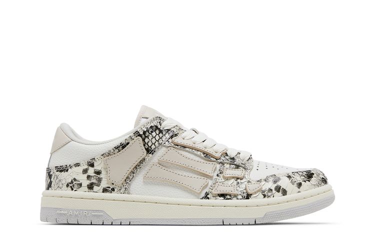 Кроссовки Amiri Wmns Skel Top Low Alabaster Snakeskin, кремовый