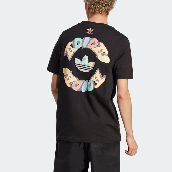 Футболка adidas originals Enjoy Summer Front/Back Graphic Tee 'Black', черный — фото 3