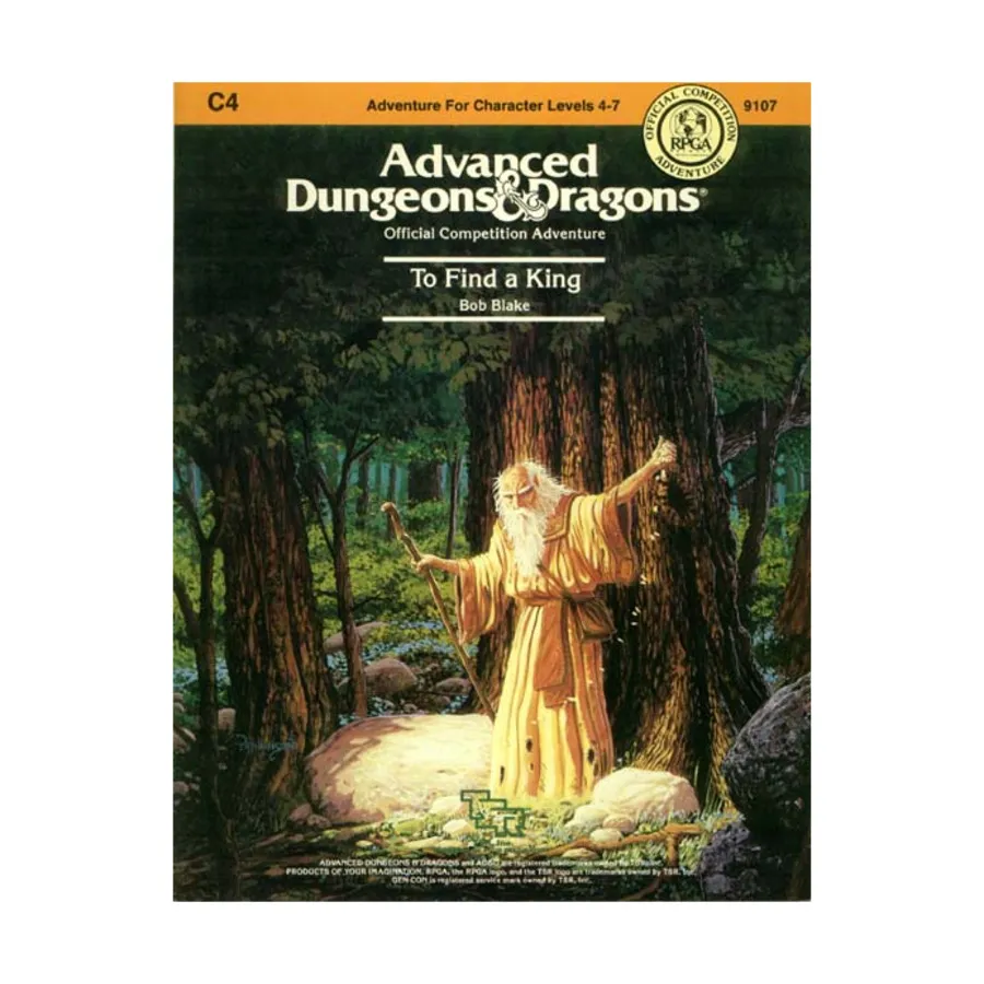 

Модуль To Find a King, Advanced Dungeons & Dragons (1st Edition) - Modules & Adventures - C Series