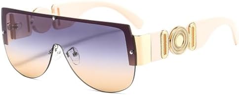 

Солнцезащитные очки для женщин и мужчин, зеленые, с леопардовым принтом, градиентные линзы, металлическая оправа, овальная форма, защита от УФ-излучения UV400 MTZJH, C7