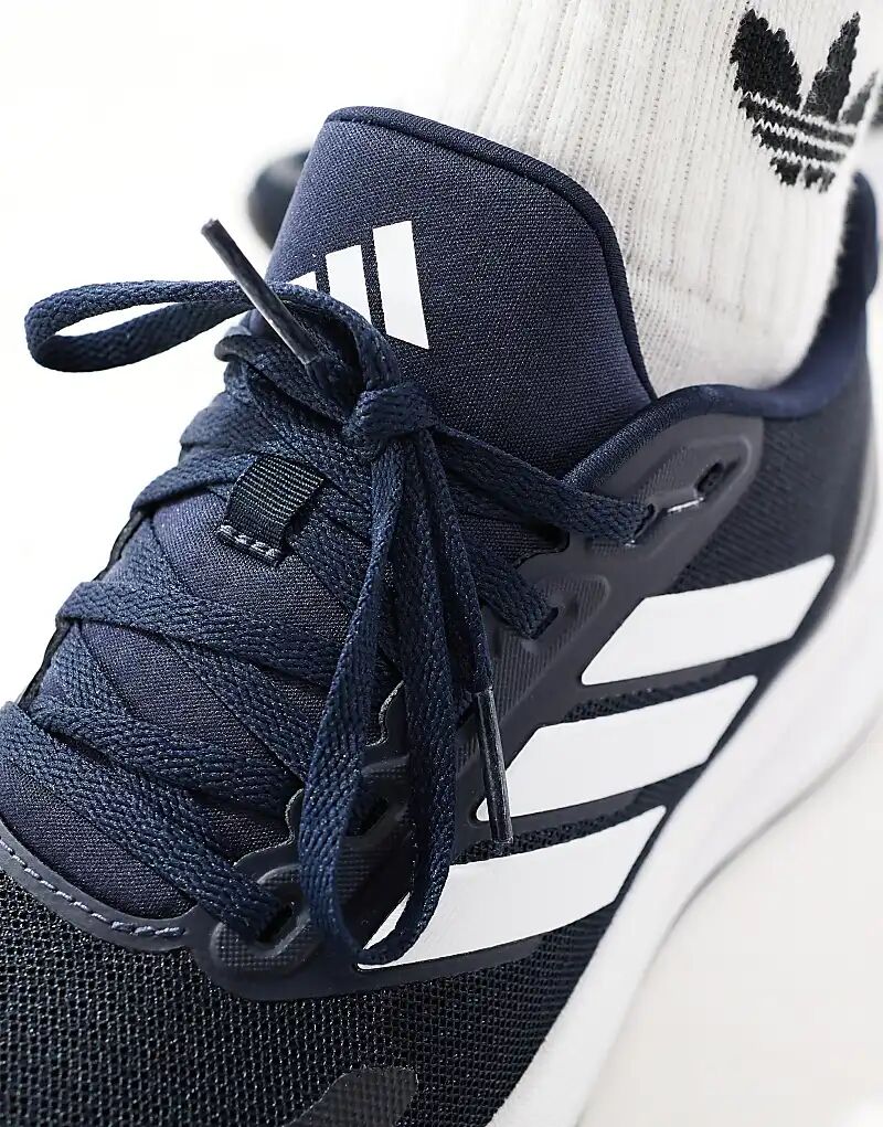 Кроссовки adidas Running RunFalcon 5 темно-синего, черного и белого цвета adidas performance — фото 3