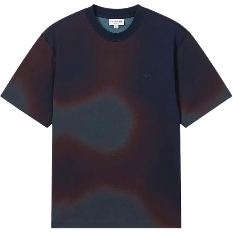 Футболка с принтом Ombré LACOSTE красный