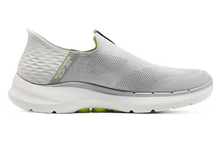 Слипоны Go Walk 6 'Grey' Skechers, серый — фото 2