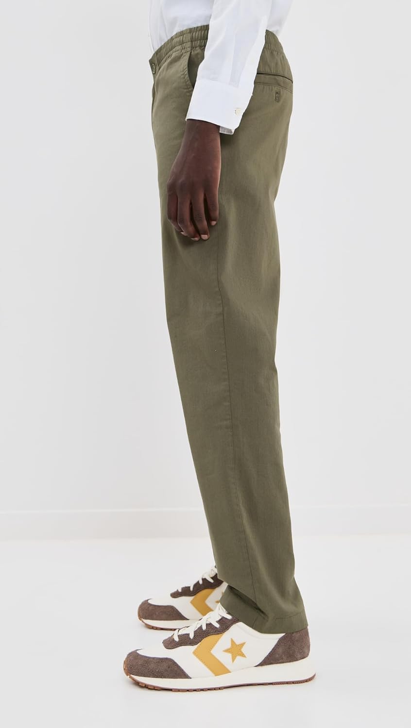 Lacoste мужские классические чинос на резинке, Olive — фото 4