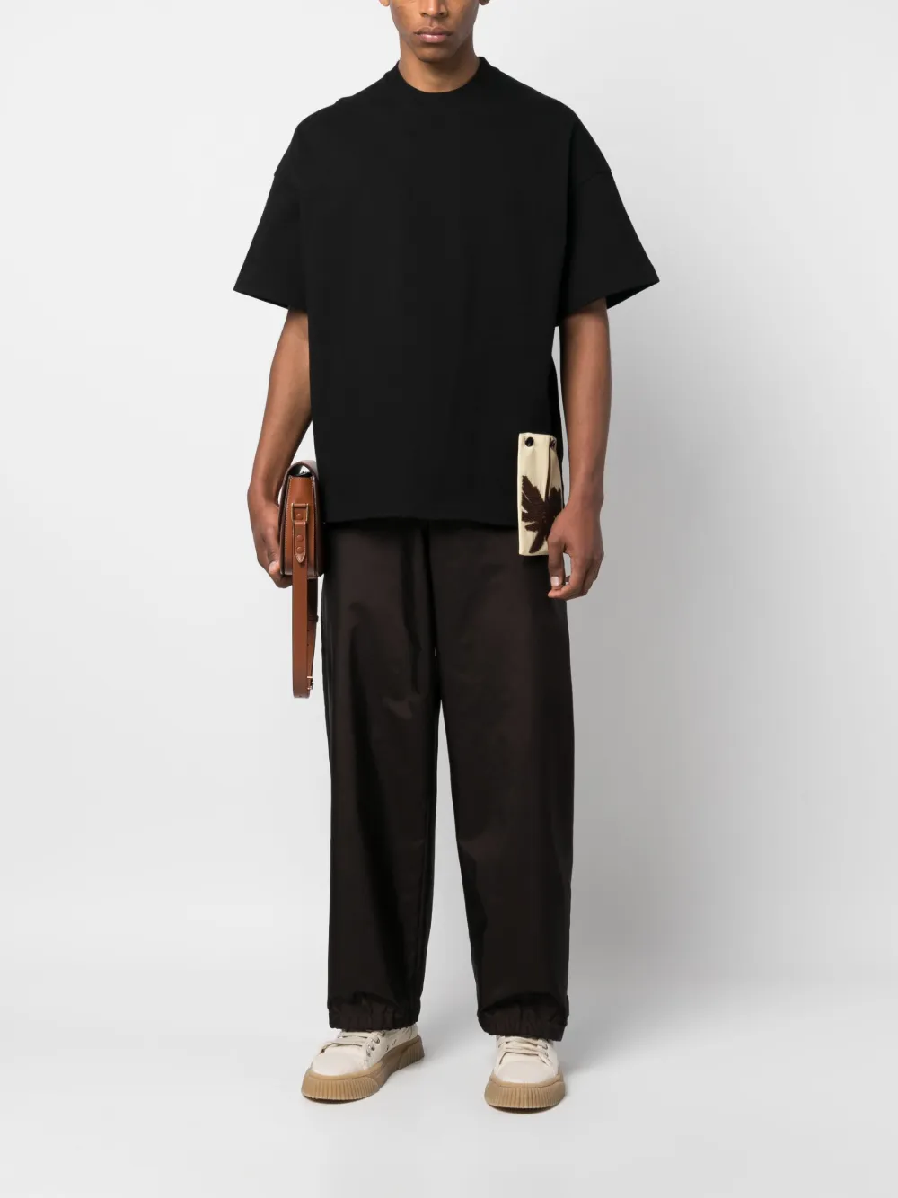 Футболка с нашивкой JIL SANDER, черный — фото 2