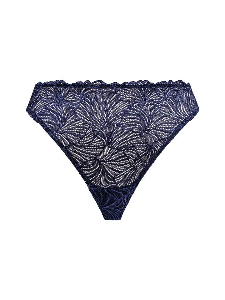 

Трусы Erlich Textil String FLUID LACE HIGH WAIST BRAZIL, цвет mitternachtblau