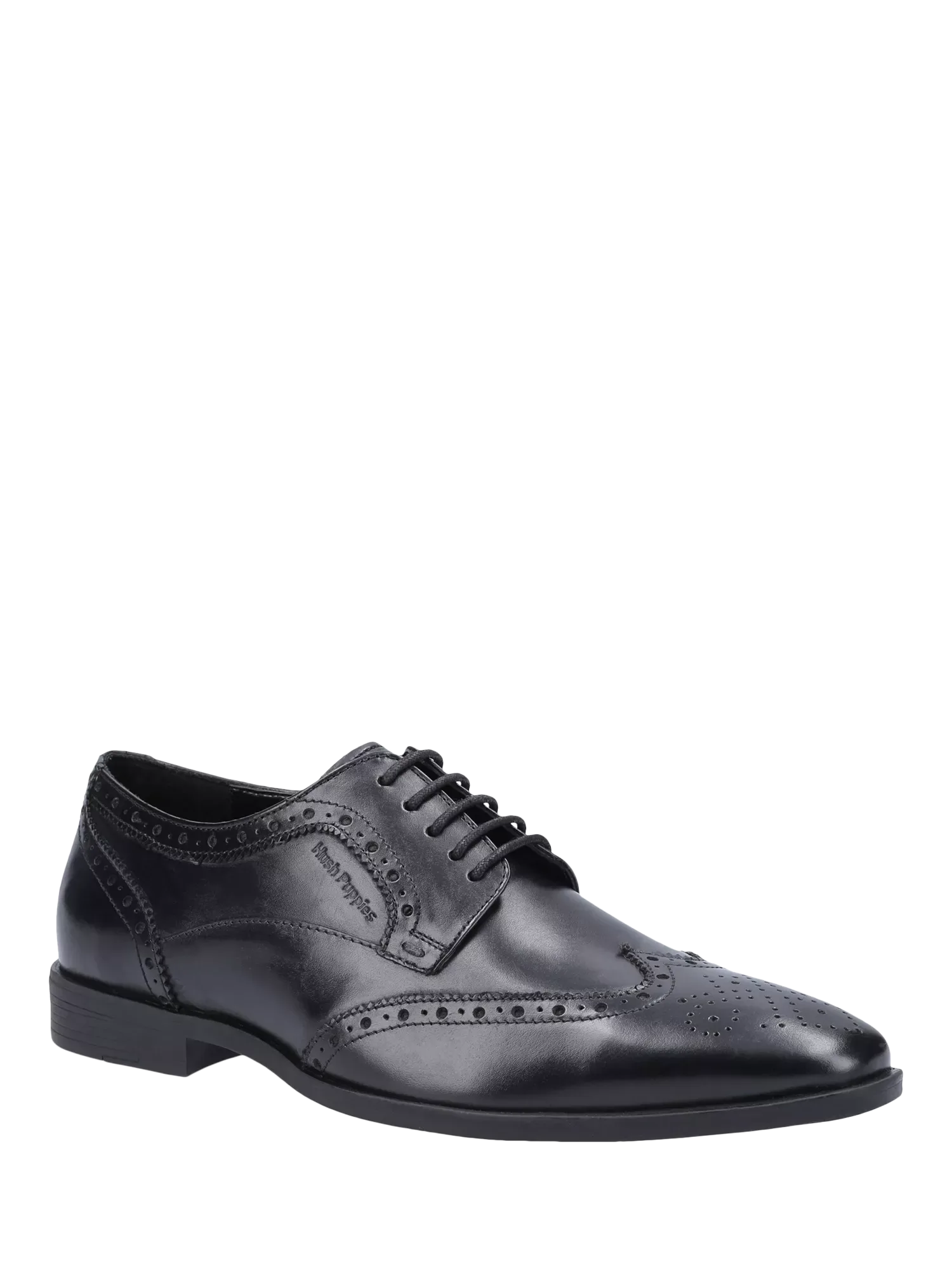 Кожаные оксфордские броги Elliot на шнуровке Hush Puppies, Black — фото 2
