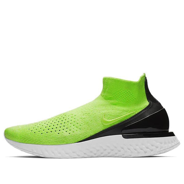 

Кроссовки rise react flyknit Nike, зеленый