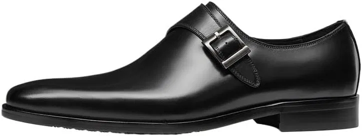 Лоферы кожаные Oxford Dress Shoes, Black UOPYNE — фото 3