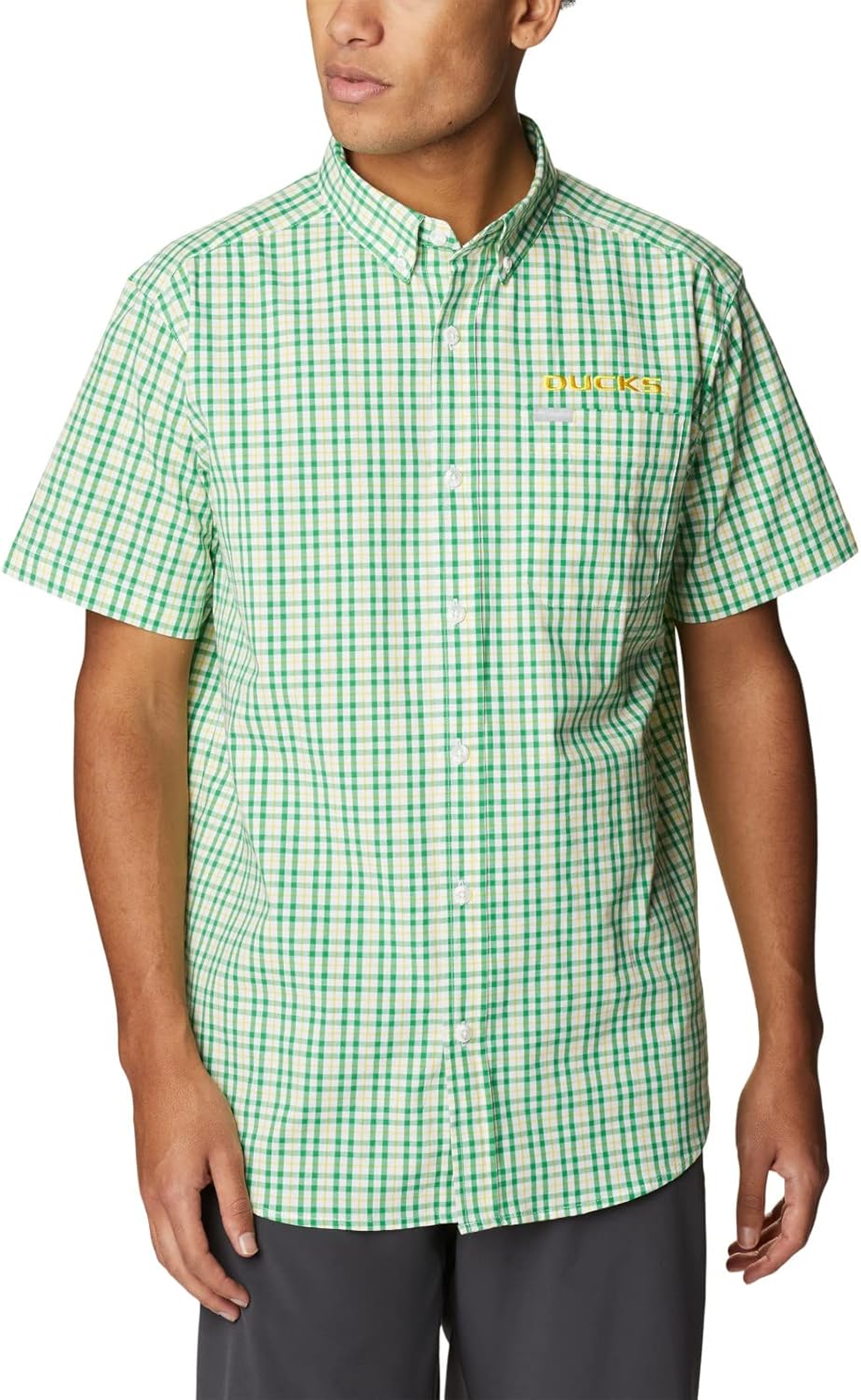 

Columbia мужская рубашка с коротким рукавом Collegiate Rapid Rivers, Team Color