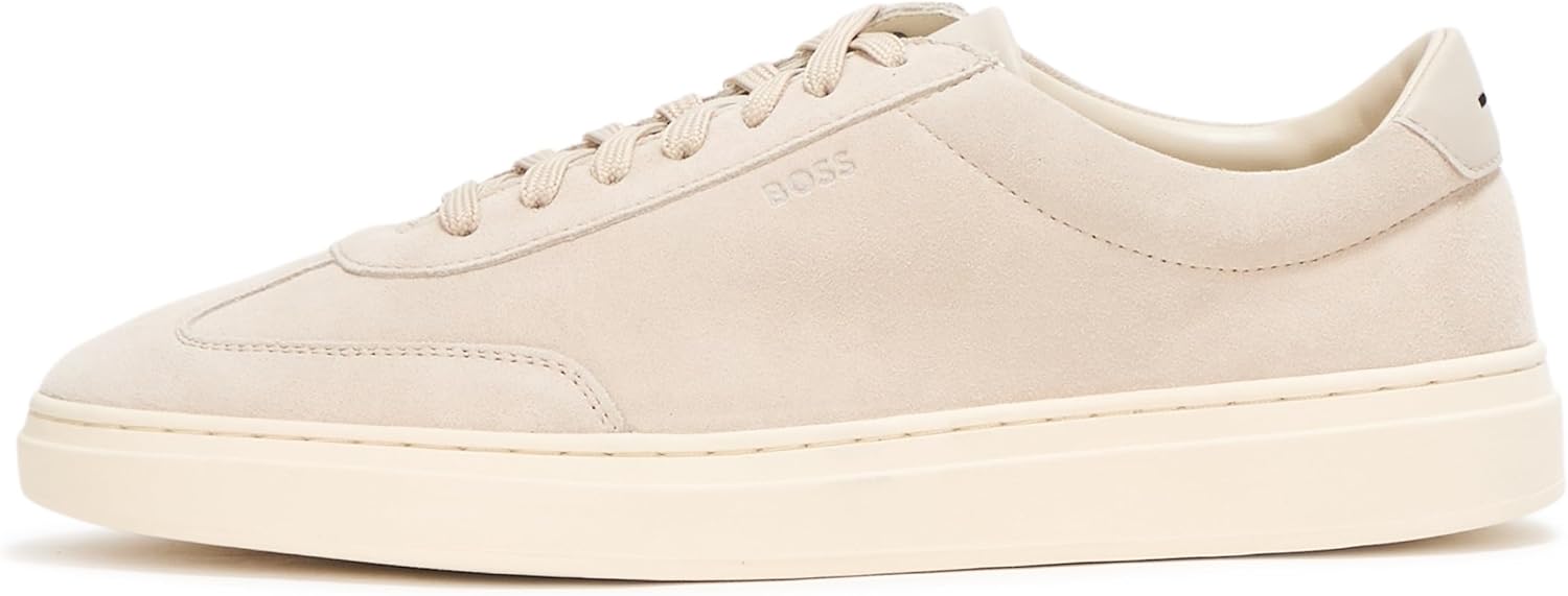 BOSS мужские кроссовки Kieran Cupsole Suede, Tan Dunes — фото 2