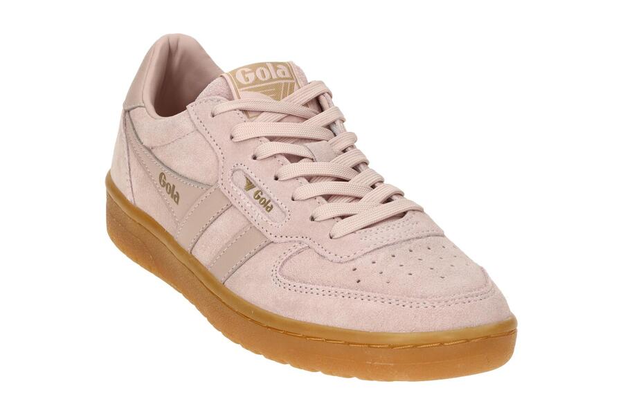 Кроссовки Gola Hawk Suede розовые женские CLB571 — фото 3
