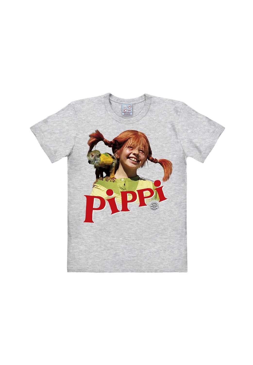 

Футболка Easyfit Peppi Longstocking - Mr Nilsson LOGOSHIRT, цвет Grey-melange