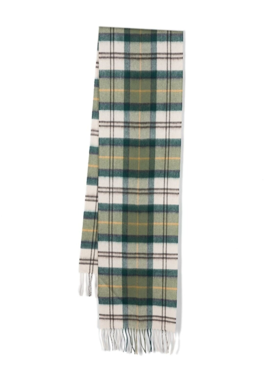 

Barbour шарф в клетку тартан с бахромой, зеленый