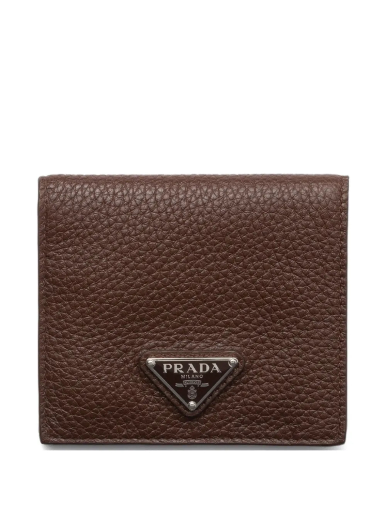 

Prada картхолдер с логотипом, коричневый