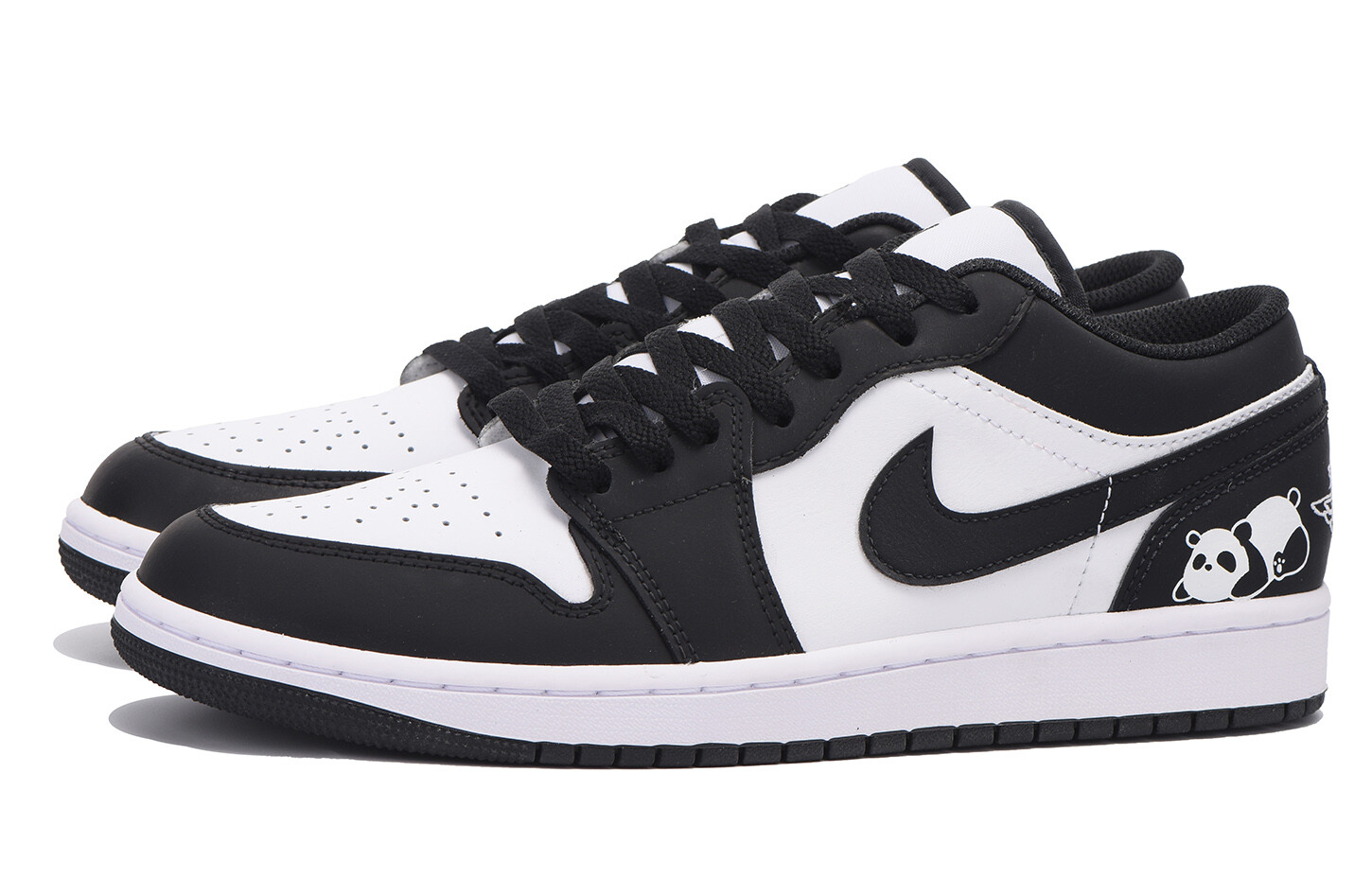 Кроссовки Air JORDAN 1 Vintage Basketball Shoes Men Low-Top Black White — фото 4
