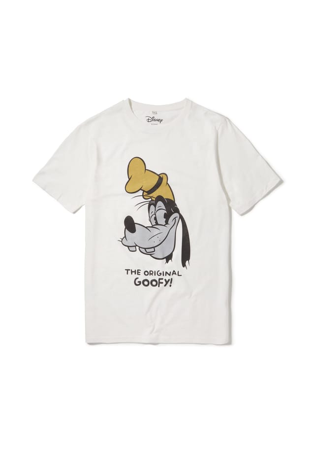 

Футболка Disney Goofy the Original Goof в классическом дизайне Re:Covered, экрю