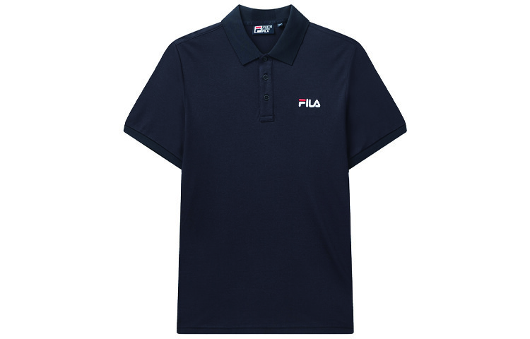 

Рубашка поло мужская темно-синяя Fila, темно-синий