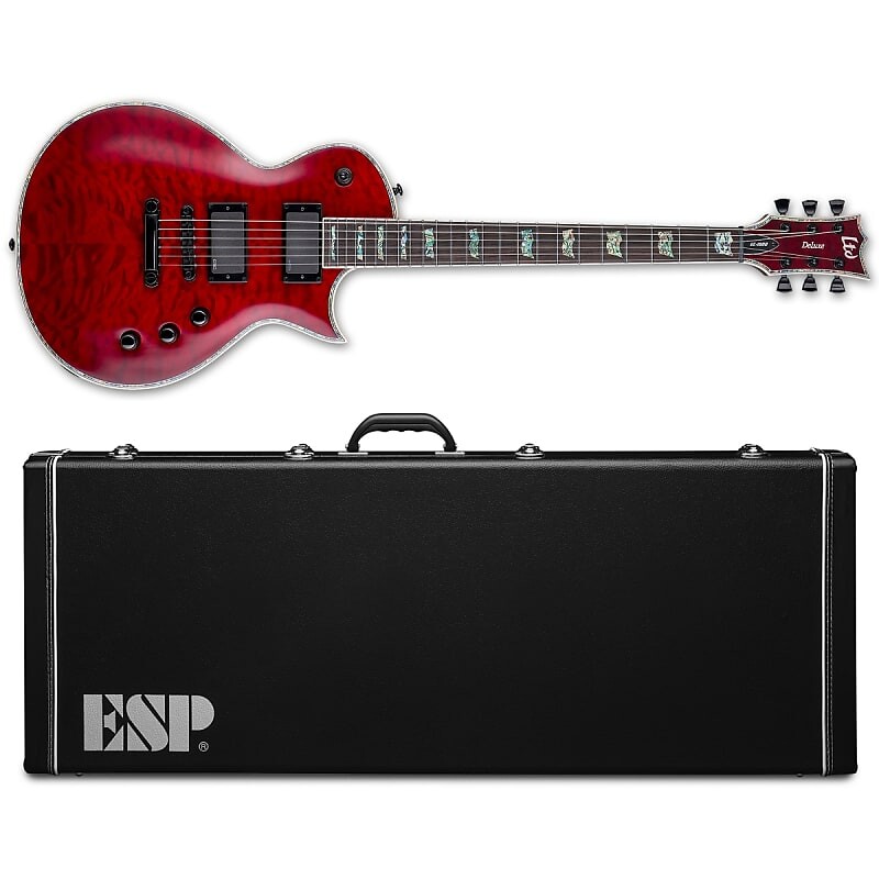 

Электрогитара ESP LTD EC-1000 QM See Thru Black Cherry Electric Guitar + Hard Case EC-1000QM - KOREA!