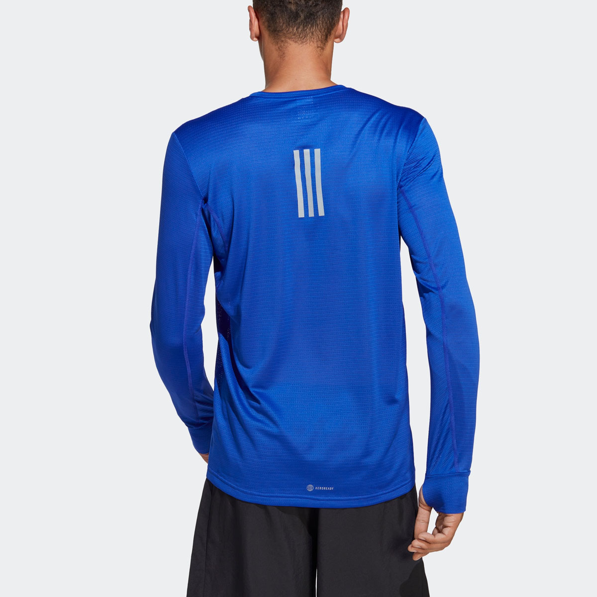 Футболка мужская ярко-синяя Adidas — фото 4
