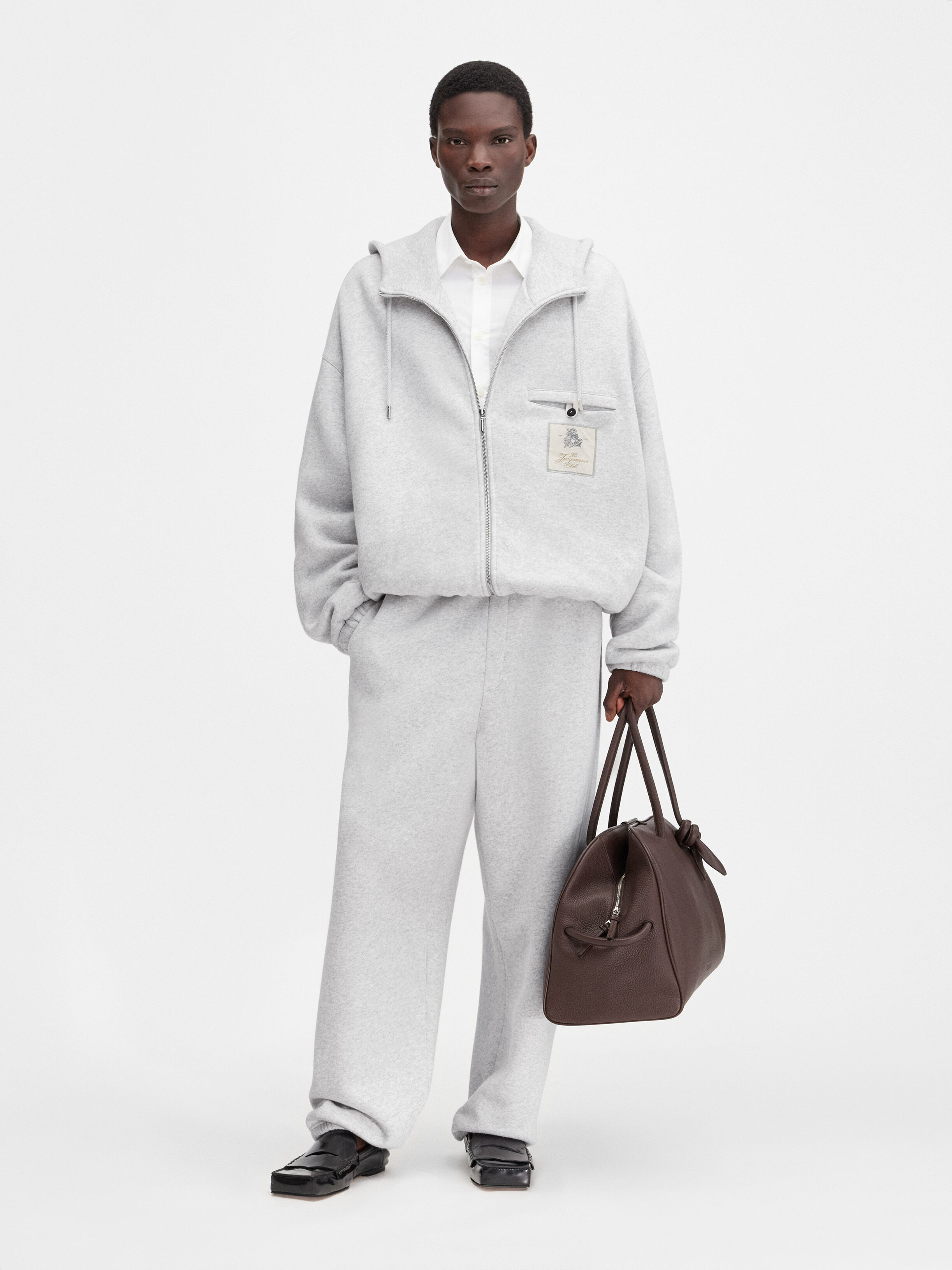 

Толстовка с капюшоном JACQUEMUS The Torneo hoodie, цвет Athletic Club Grey
