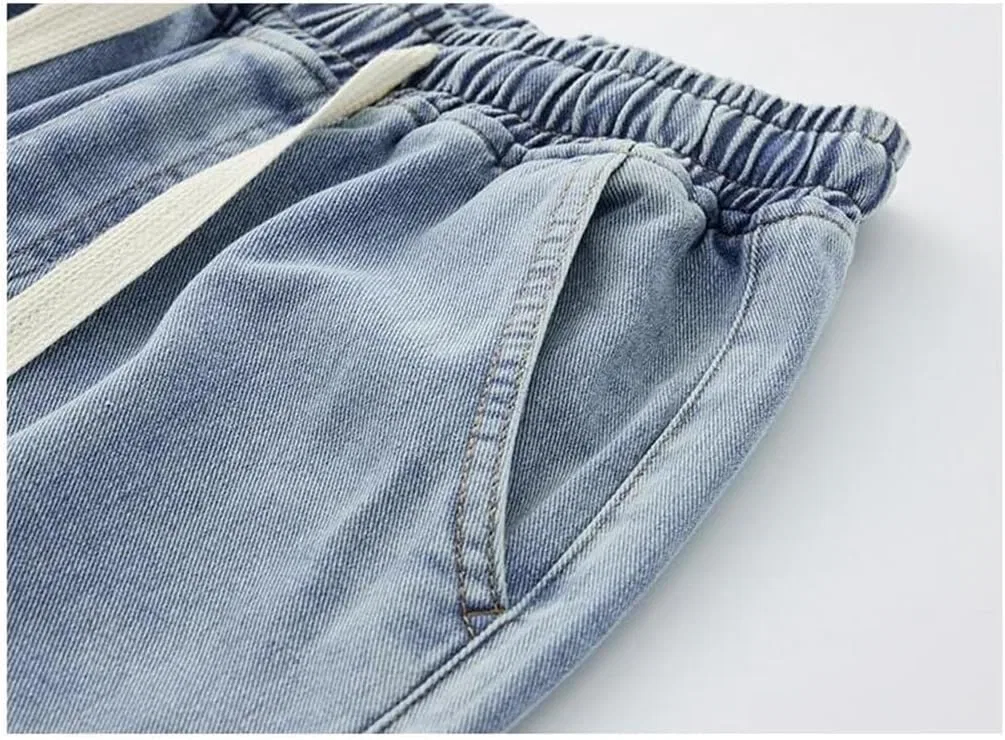 Джинсы свободные с запахом Men's, бежевый — фото 3