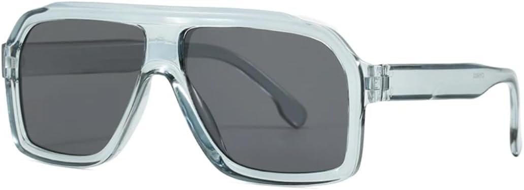 

Солнцезащитные очки с защитой UV400 | Большая оправа, линзы конфетных цветов | Для женщин и мужчин, для занятий спортом на открытом воздухе и вождения DSVIGF, Gray Black