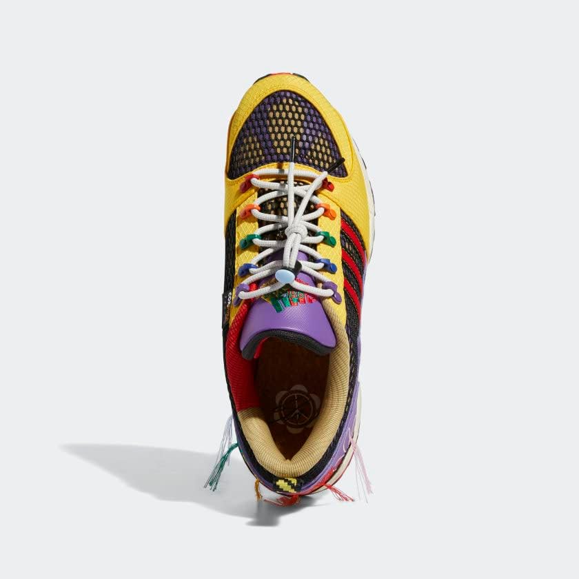 Кроссовки adidas mens, красный/фиолетовый/золотой — фото 2