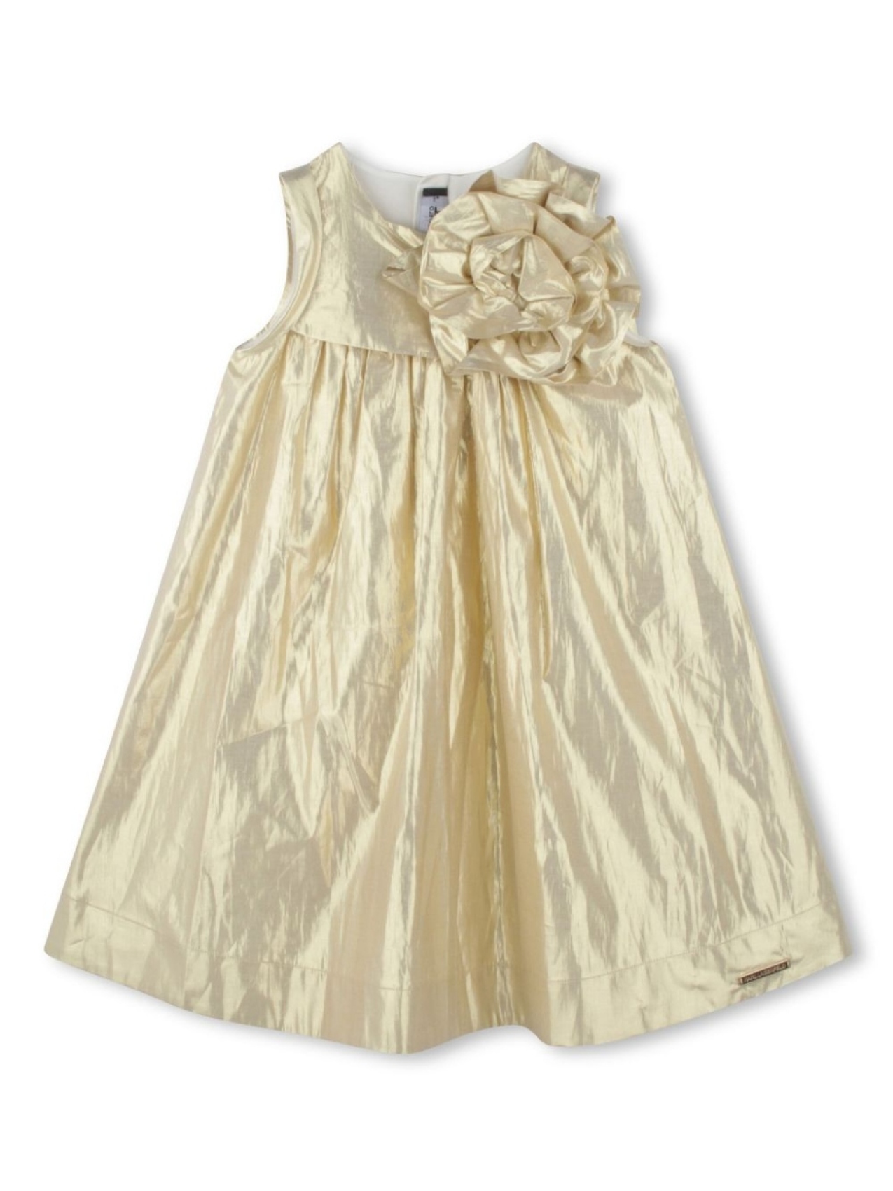 

Karl Lagerfeld Kids платье с цветочной аппликацией, золотой