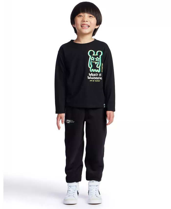 

Color Lab для мальчиков 2-10 лет принтованная футболка с длинным рукавом Color Lab By Crayola, черный