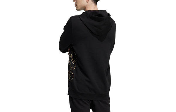 Толстовка Men's adidas neo x SMILEY Smiling Face Crossover Casual Breathable Sports Black, черный — фото 2