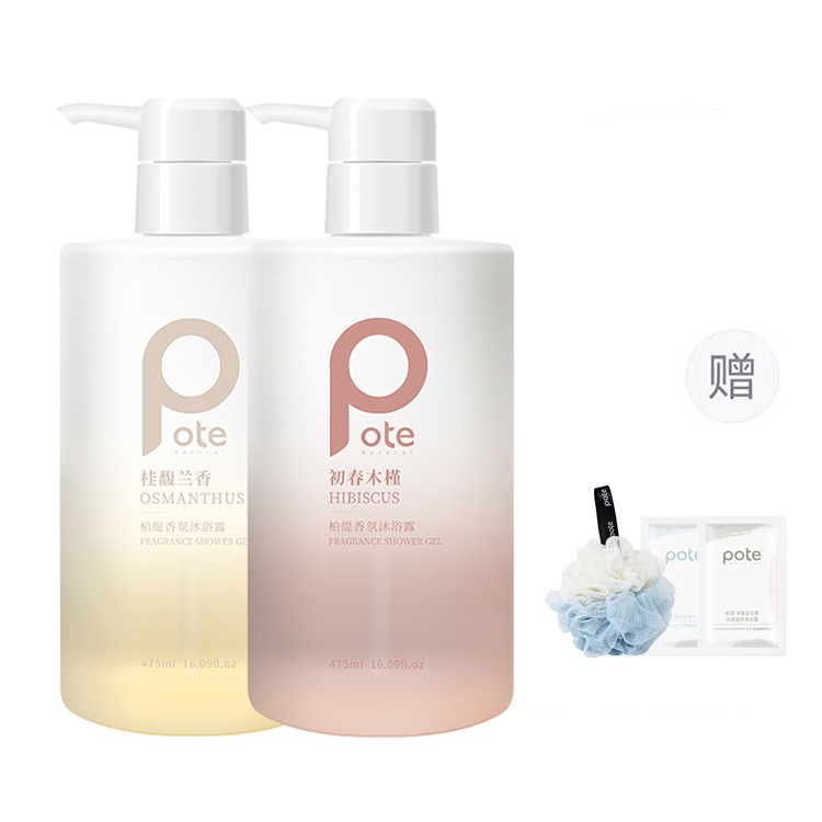 Коллекция ароматов Osmanthus And Freesia гель для душа ароматный увлажняющий очищающий 475мл*2/475мл+505мл POTE — фото 2