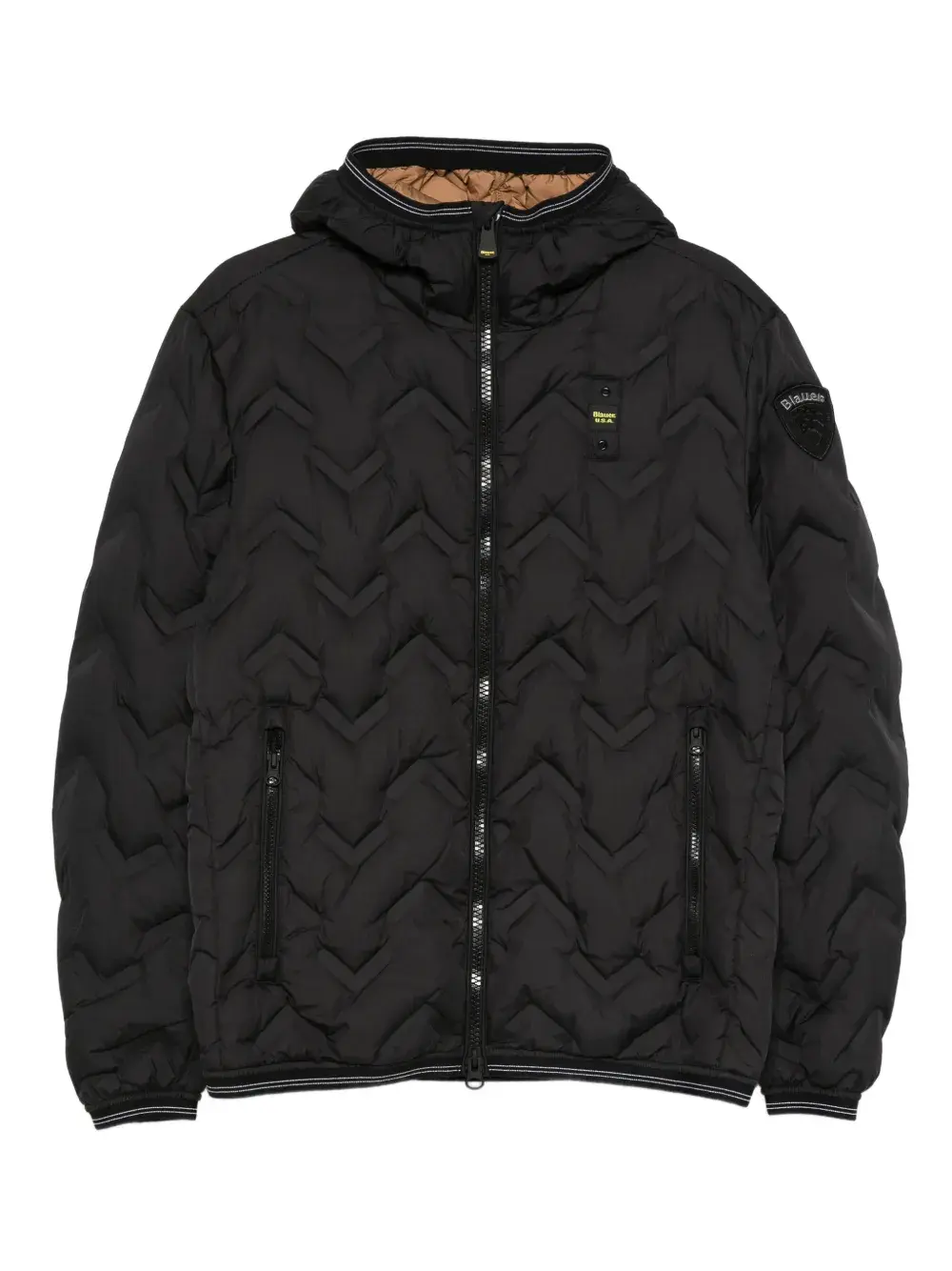 

Стёганая куртка с капюшоном Blauer, черный