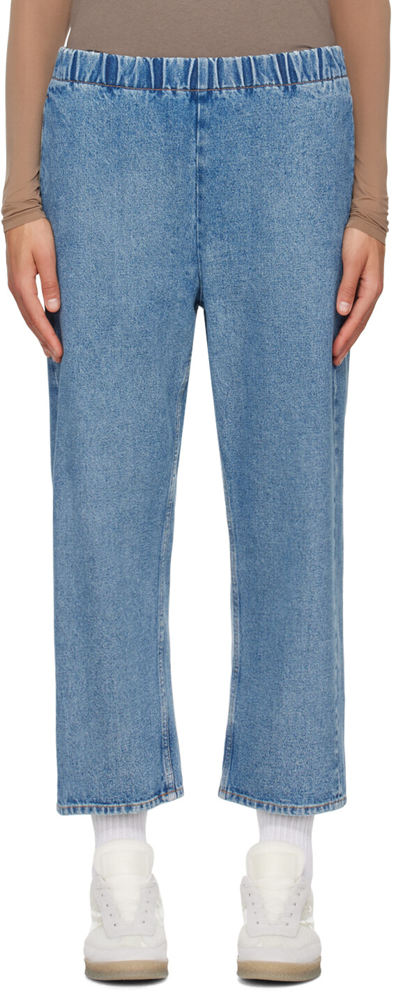 

Синие выцветшие джинсы MM6 Maison Margiela
