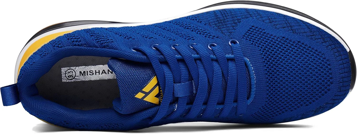 

Кроссовки Mishansha для мужчин, с амортизирующей подошвой, удобные ходовые и теннисные кроссовки, дышащие кроссовки для трейл-раннинга, размеры США 7-15, темно-синий