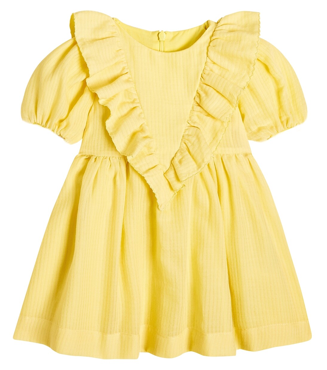 

Детское платье из смесового хлопка Stella Mccartney Kids, желтый