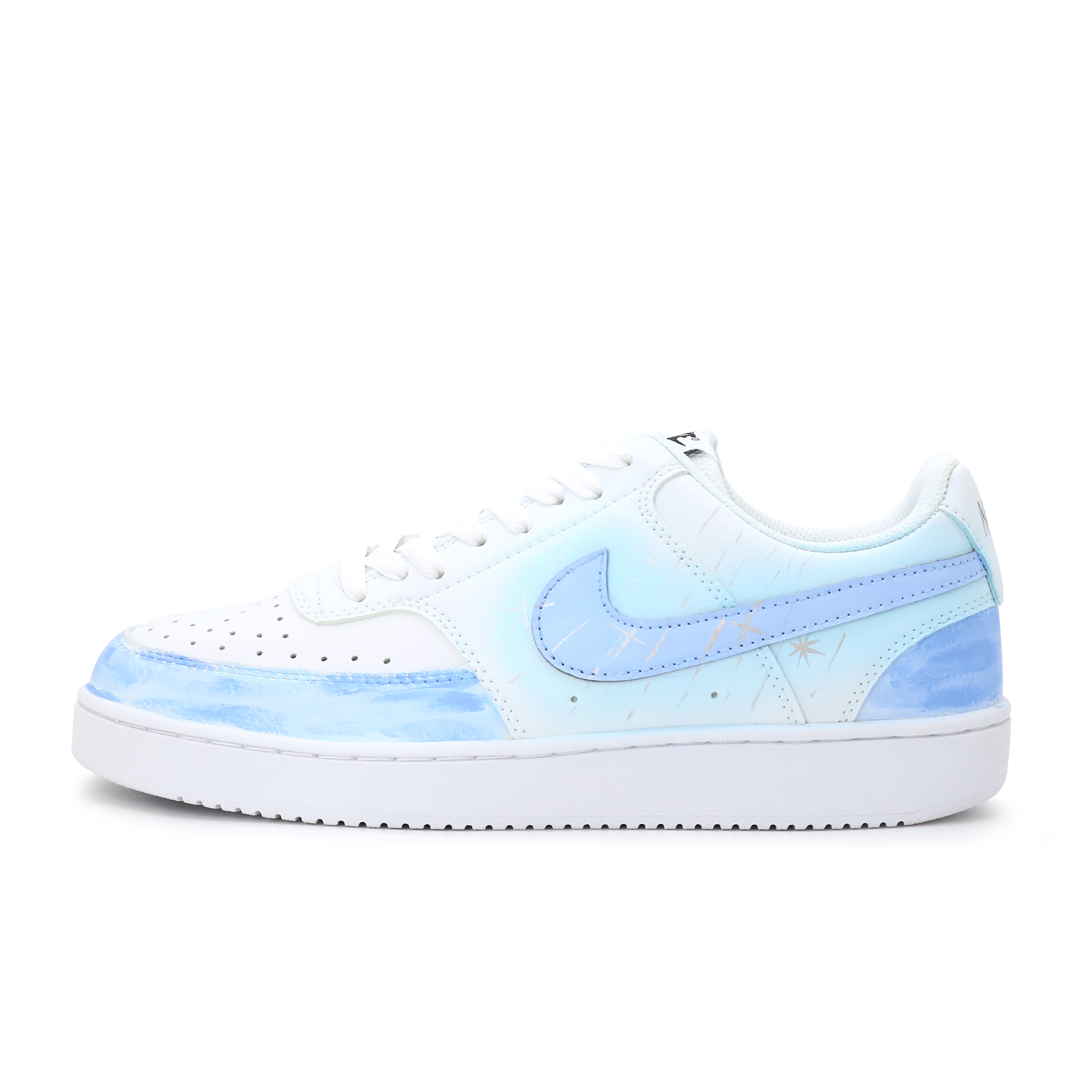 

Nike Кроссовки для скейтбординга Court Vision 1 Low Top, мужские, сине-золотые, белые