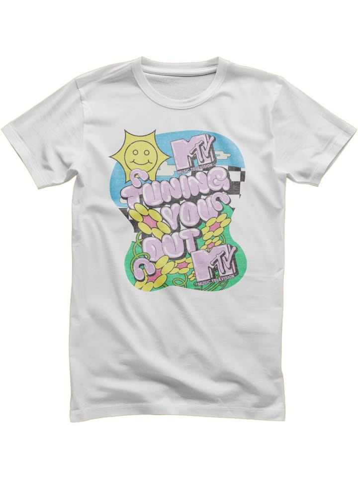 

Футболка MTV Tuning You Out T-Shirt белого цвета MTV, Белый, Футболка MTV Tuning You Out T-Shirt белого цвета MTV