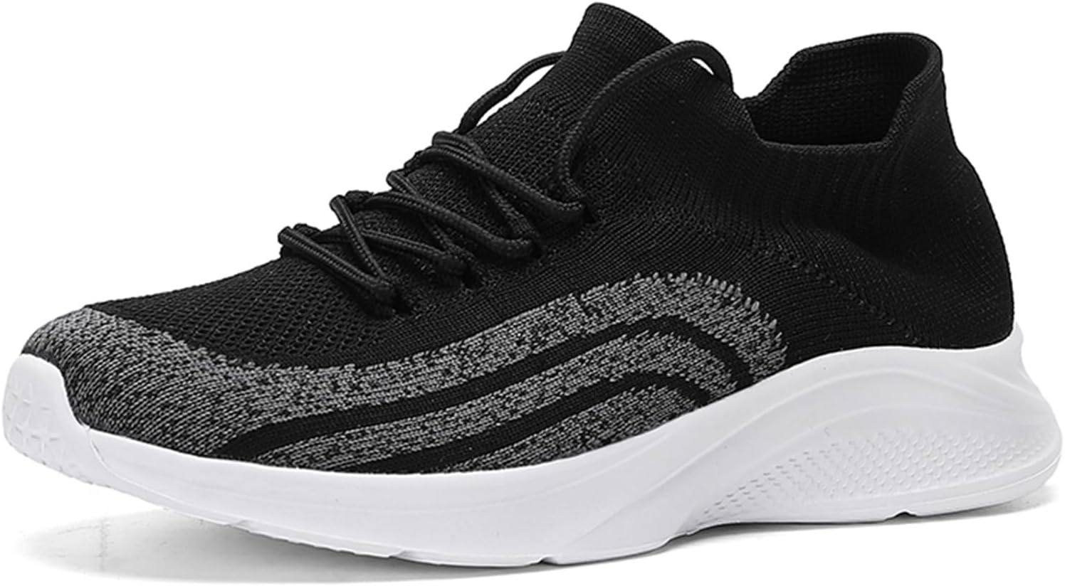 

Мужские сетчатые кроссовки JiuQing для бега, легкие, дышащие, повседневные, для ходьбы и тренажерного зала, черный