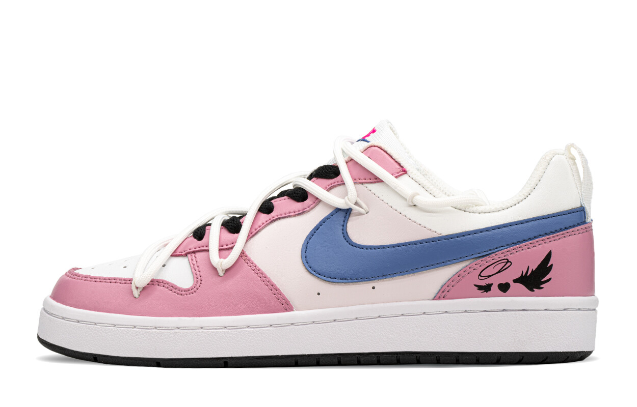 

Кроссовки Nike Court Borough Skateboarding Shoes Women's Low-top Blue/pink, синий/розовый