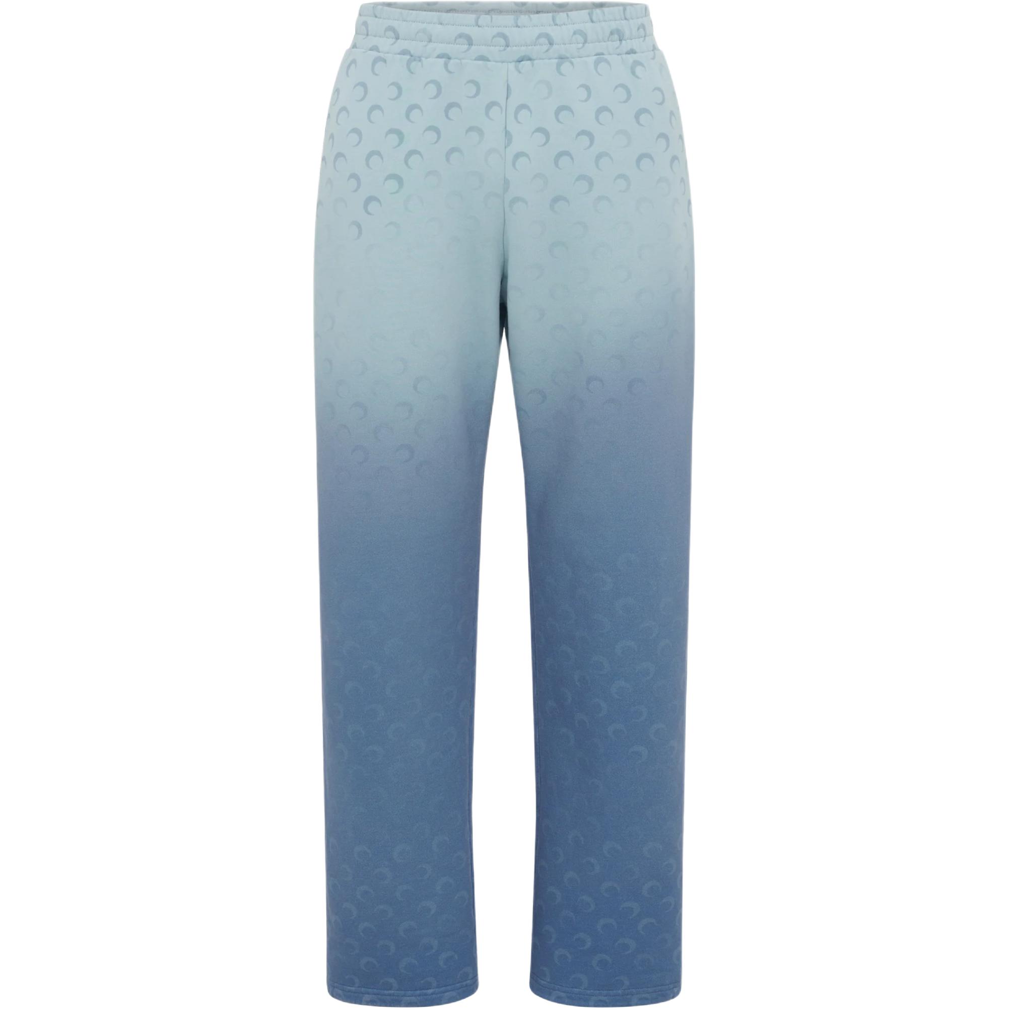 

Лунные выцветшие спортивные брюки Marine Serre, светло-голубой