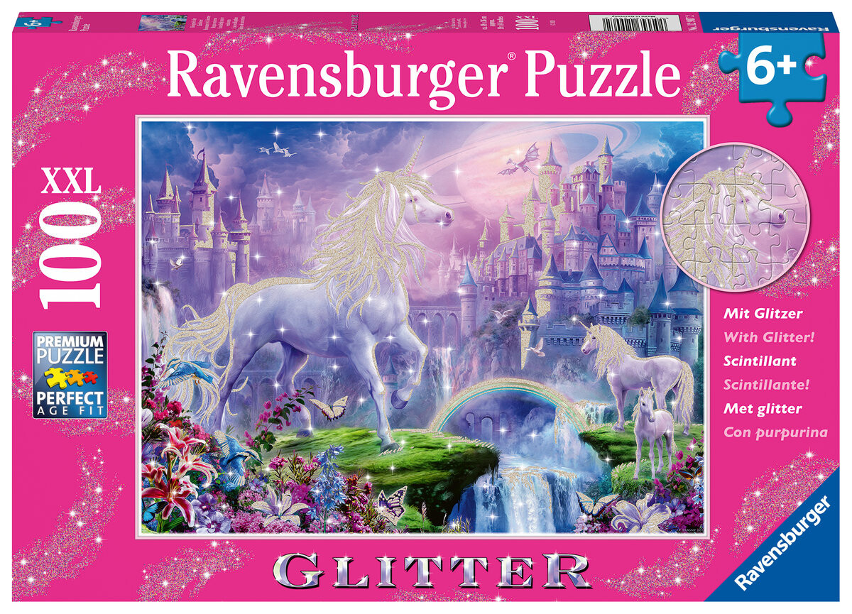 

Пазл Ravensburger для детей XXL Королевство Единорогов, 100 шт.