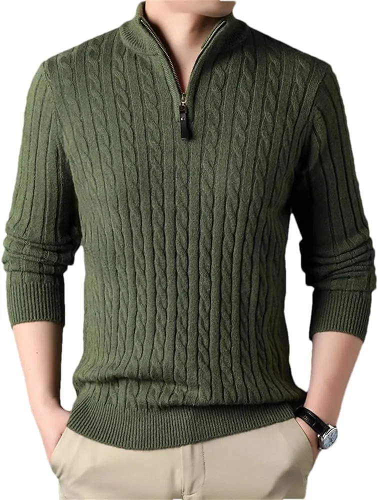 

Зимний мужской свитер с воротником-стойкой, slim fit Dcvmvmn